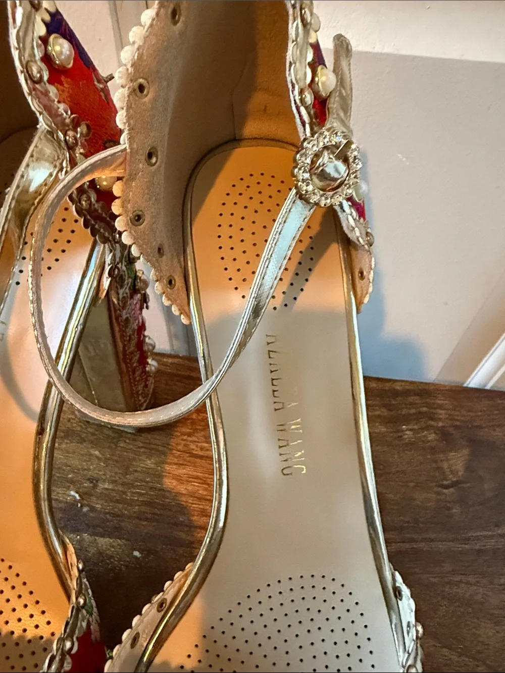 Azalea Wang Cici Red Platform heels
